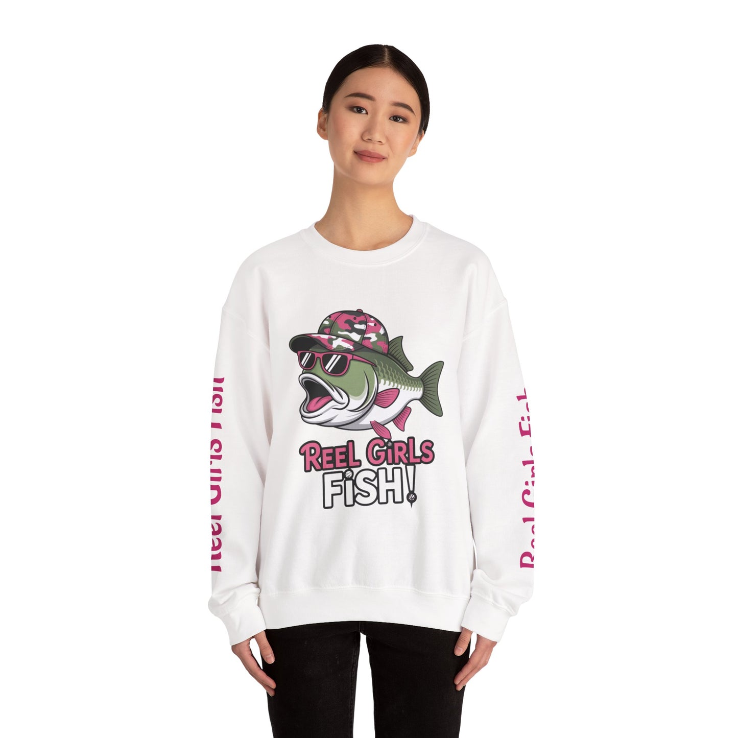 Reel Girls Fish Crewneck Sweatshirt - Style that speaks your story