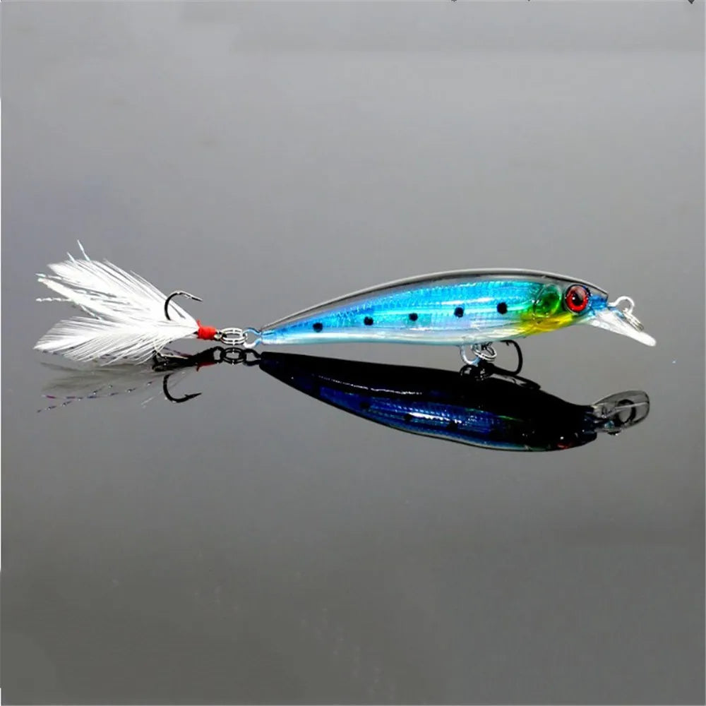 Minnow Magic β Feathered Hard Bait Crankbait (9cm / 7.2g) 1Pc