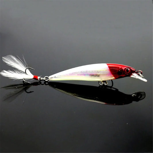 Minnow Magic – Feathered Hard Bait Crankbait (9cm / 7.2g) 1Pc
