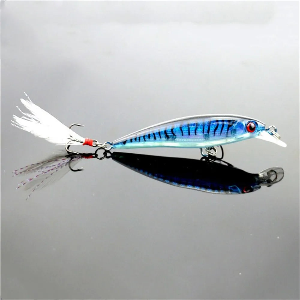 Minnow Magic β Feathered Hard Bait Crankbait (9cm / 7.2g) 1Pc