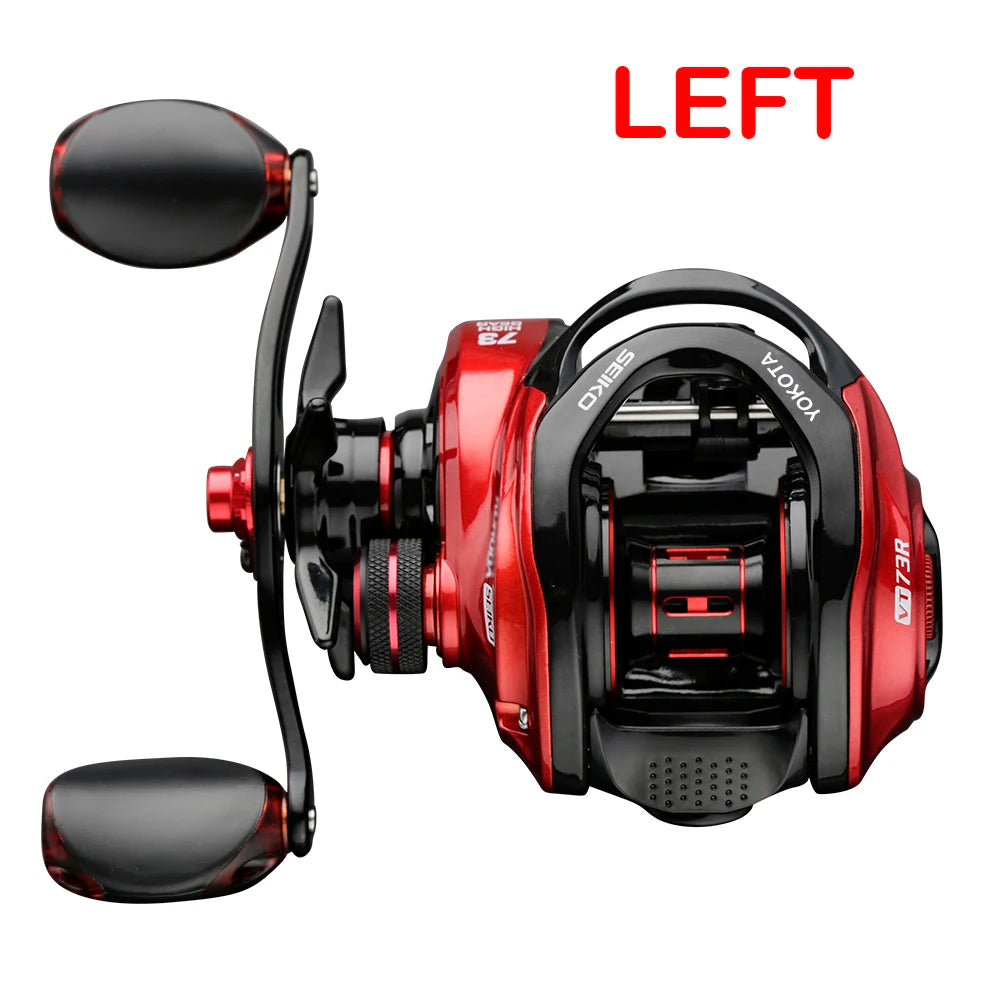 High-Speed Baitcasting Reel – 7.3:1 Gear Ratio, 8KG Max Drag