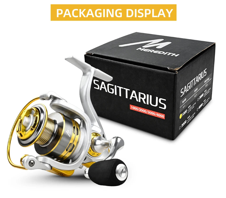 MEREDITH Spinning Reel 1000β7000 β Power, Precision & Style for Every Cast