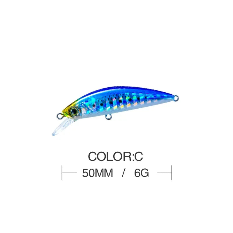 Hardcore Minnow Lure β 5cm/6g Designed for Women Who Fish Boldly
