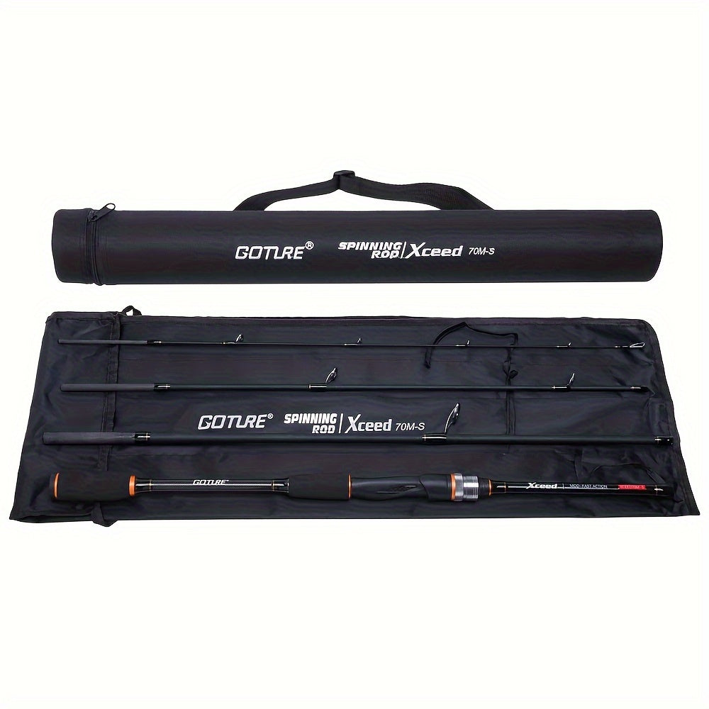 πββοΈ Goture Carbon 4-Piece Travel Fishing Rod β Spinning/Casting Combo with Tube Bag