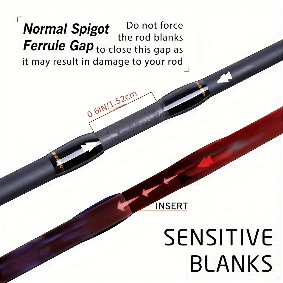 🏄‍♂️ Goture Carbon 4-Piece Travel Fishing Rod – Spinning/Casting Combo with Tube Bag