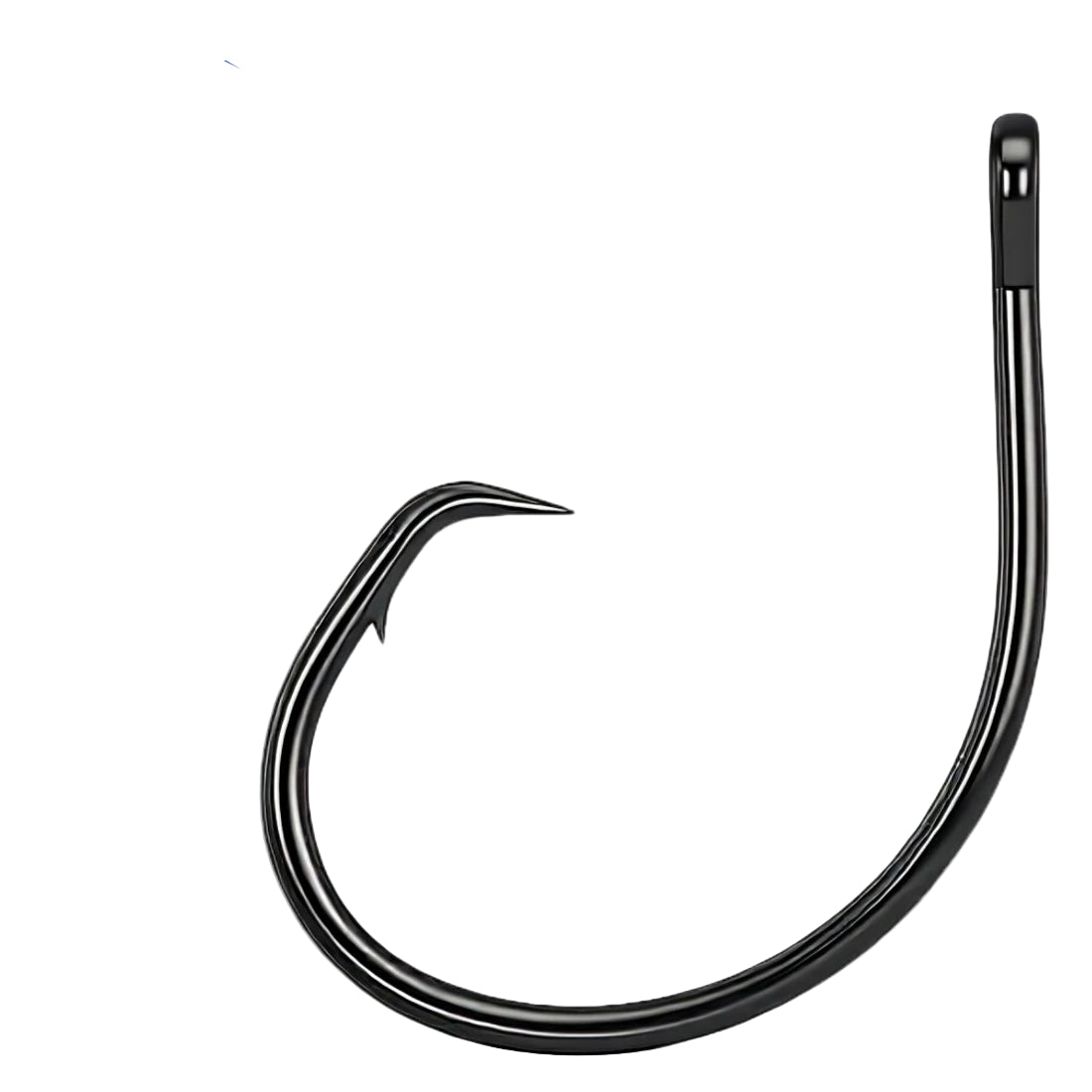 High carbon steel circle hook with 9KM OWLIFE branding on a white background