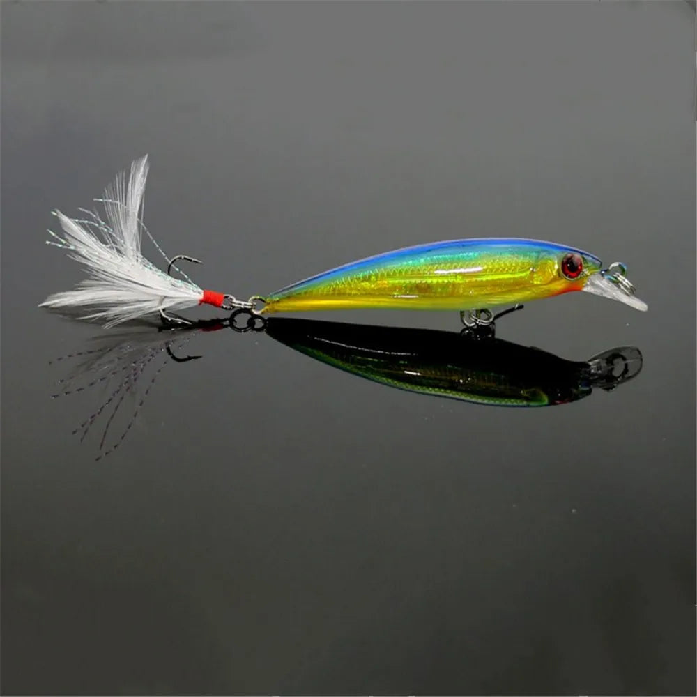 Minnow Magic – Feathered Hard Bait Crankbait (9cm / 7.2g) 1Pc