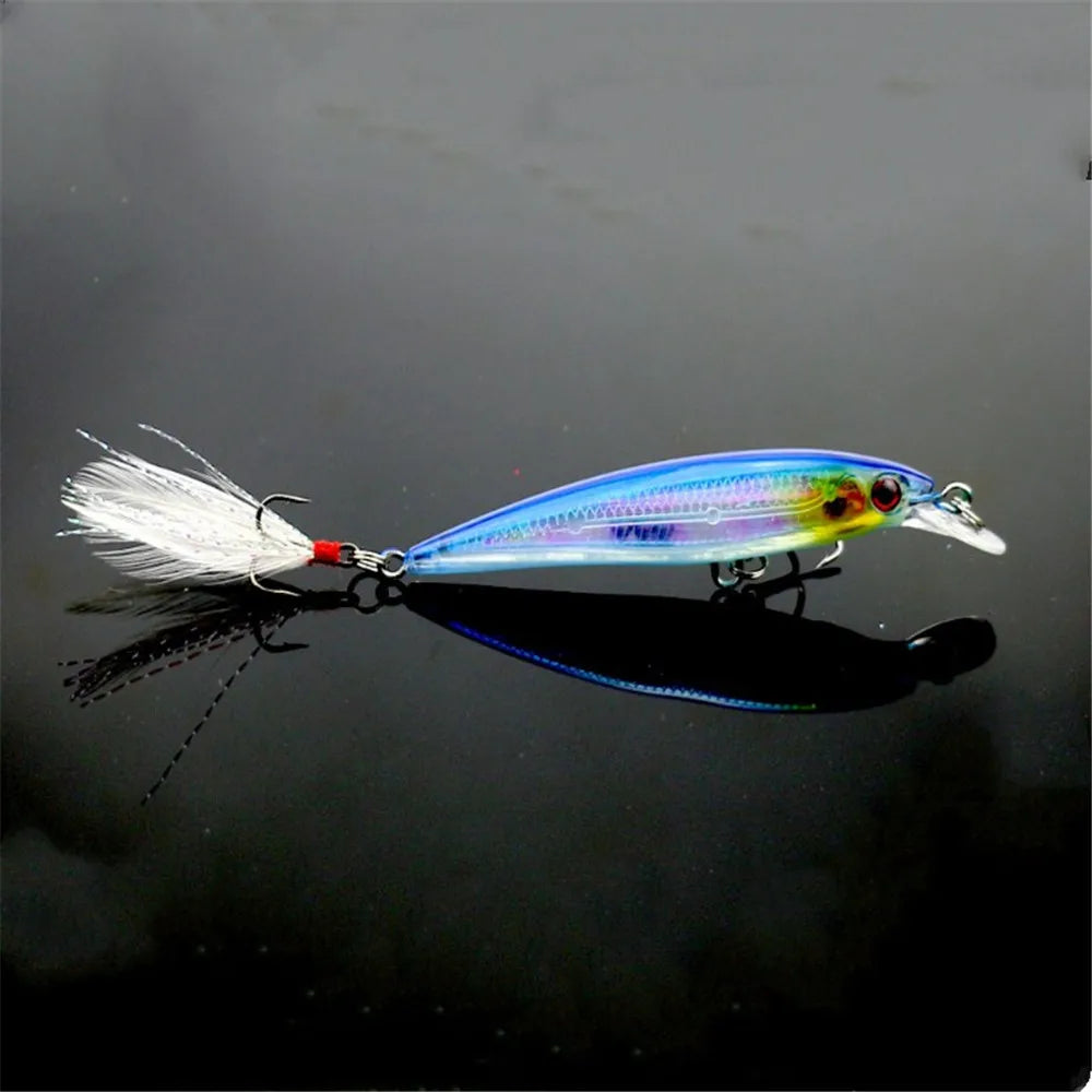 Minnow Magic – Feathered Hard Bait Crankbait (9cm / 7.2g) 1Pc