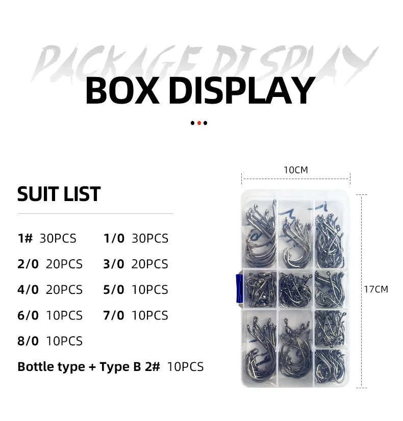 170PCS Circle Hooks Set – Precision Meets Power