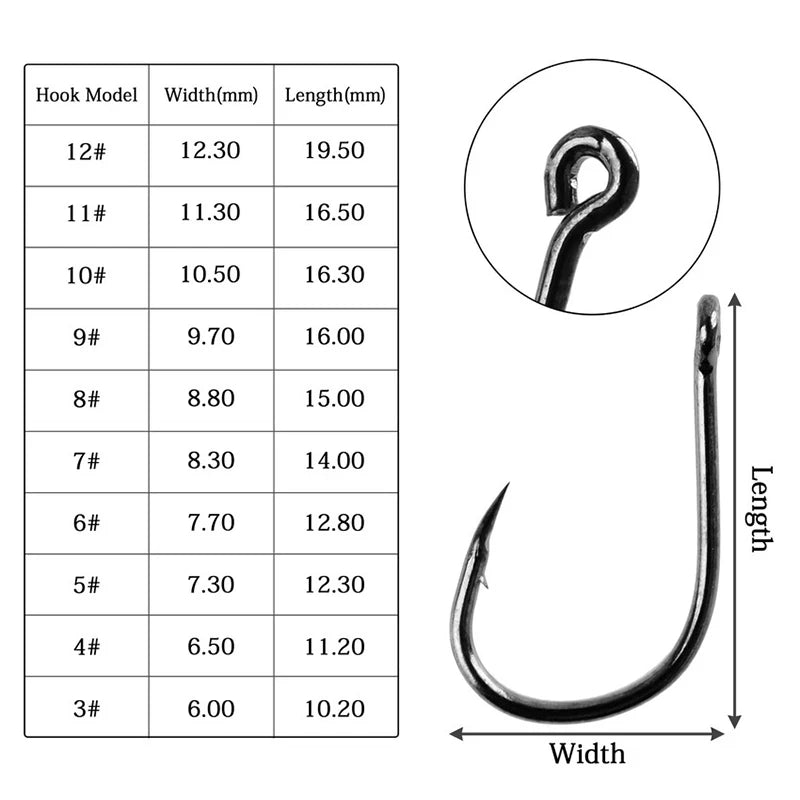 100-Piece High Carbon Steel Fishing Hook Set – Built for Wome Who Fish with Precision