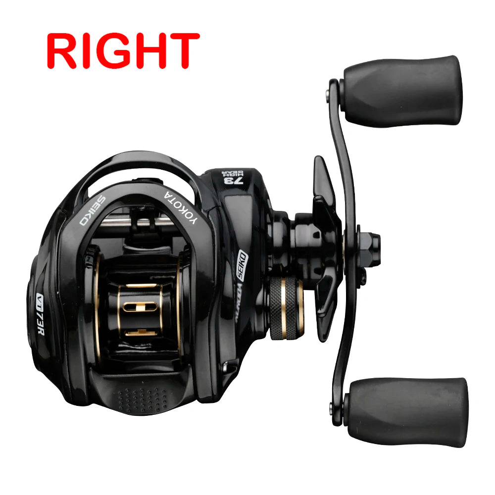 High-Speed Baitcasting Reel – 7.3:1 Gear Ratio, 8KG Max Drag