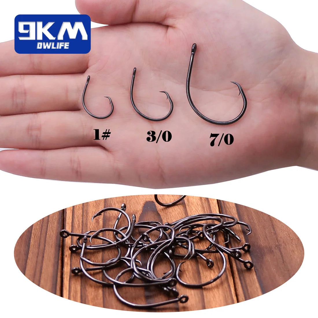 Bulk Circle Hooks for Live Bait Fishing – 25 to 50PCS