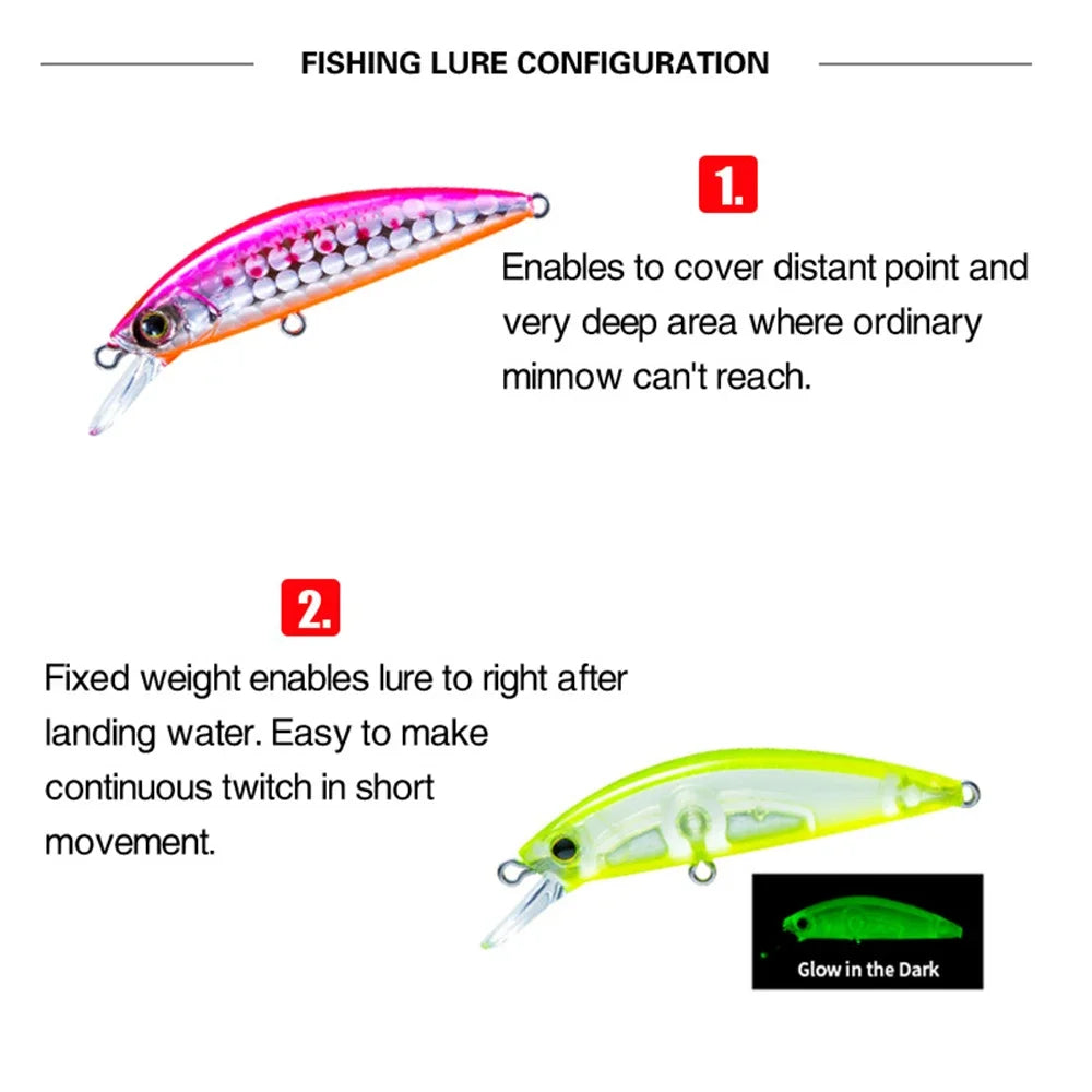 Hardcore Minnow Lure – 5cm/6g Designed for Women Who Fish Boldly