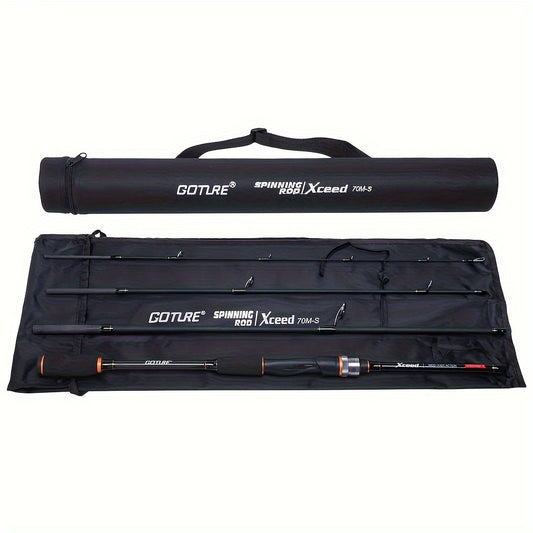 🏄‍♂️ Goture Carbon 4-Piece Travel Fishing Rod – Spinning/Casting Combo with Tube Bag